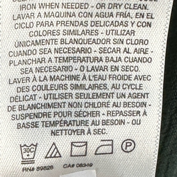 Jessica Simpson Long Sleeve Spaghetti Strap Drop Shoulder Blouse - Green - XL - Picture 7 of 9